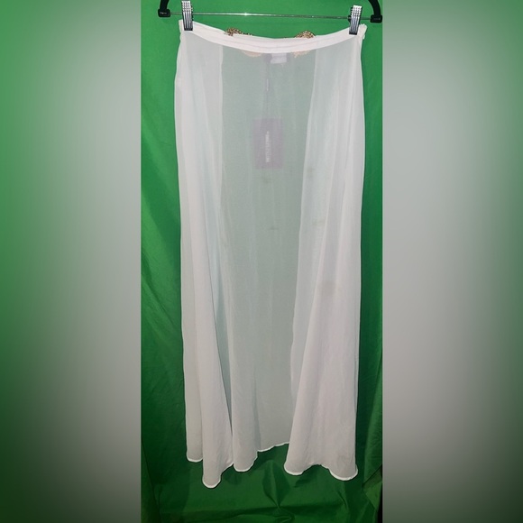 NWT Pretty Little Thing White Bikini 3 PiceceSet with Sheer Cover-Up size 6-FLAW - Picture 12 of 16